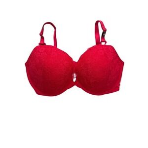 Victoria's Secret Red Lace Push-Up‎ Bra – Size 34DDD – NWT